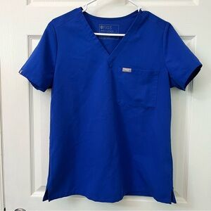Figs Winning Blue Catarina Scrub Top